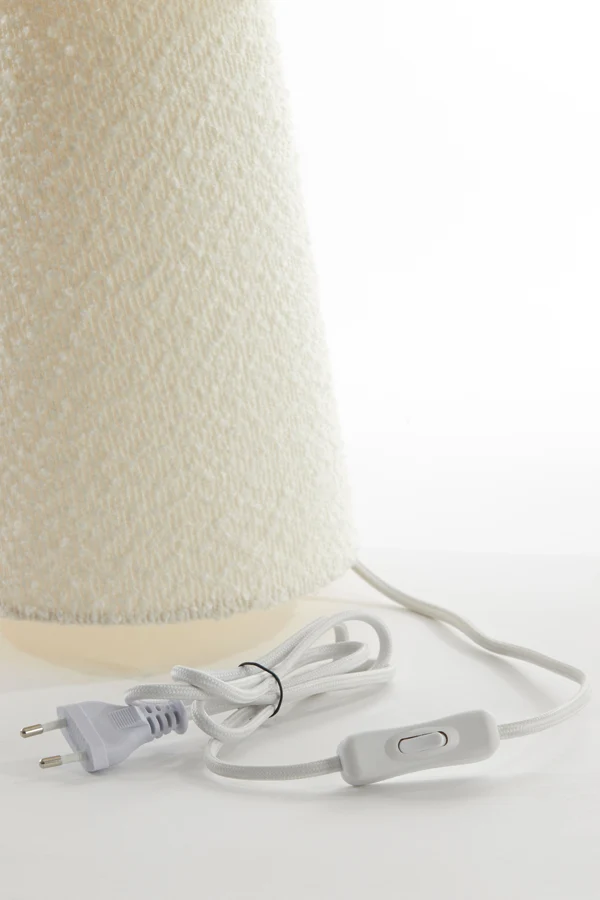 Table lamp 20x58 cm MIKKEL bouclé cream