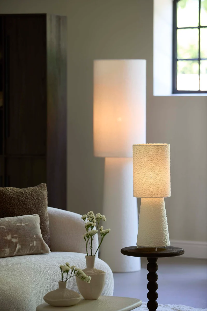 Table lamp 20x58 cm MIKKEL bouclé cream