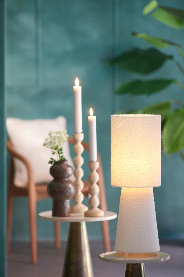 Table lamp 20x58 cm MIKKEL bouclé cream