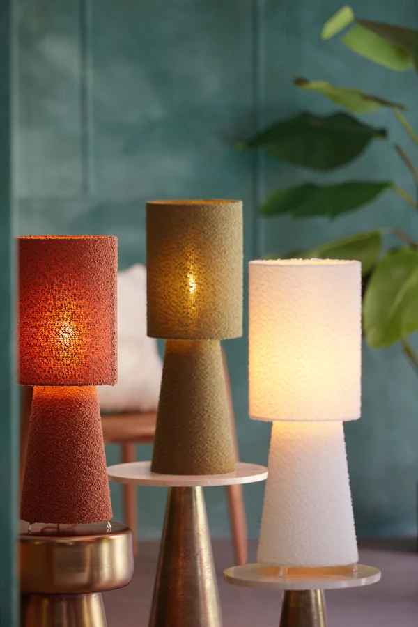 Table lamp 20x58 cm MIKKEL bouclé cream