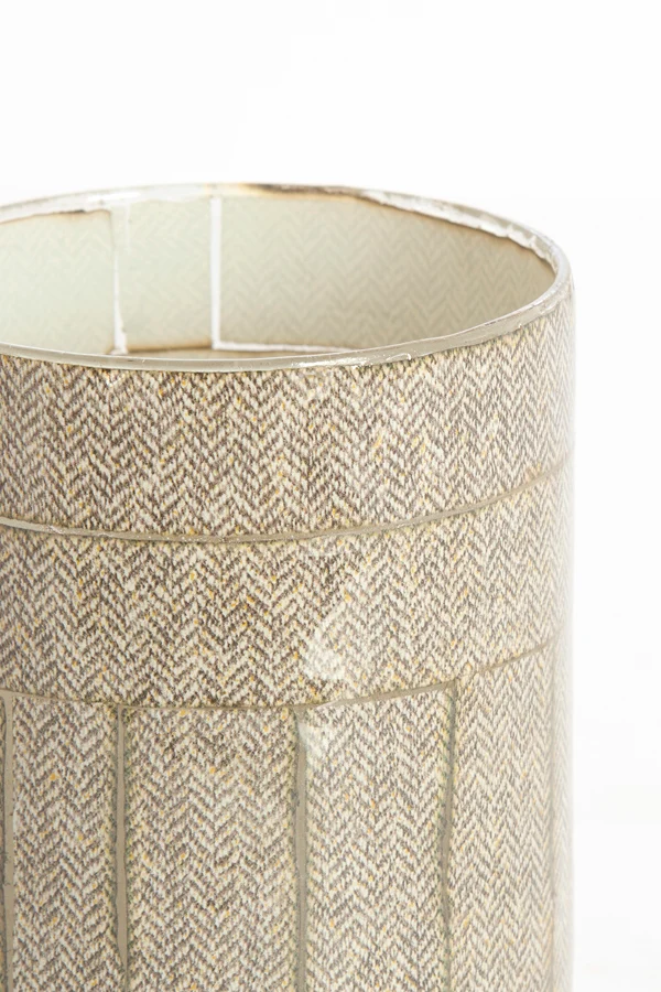 Tealight 10x13 cm BOLJUN glass clear+grey