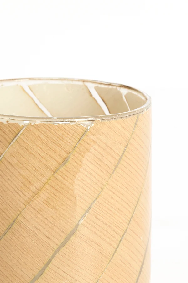 Tealight 10x11 cm BADAYA glass clear+terra