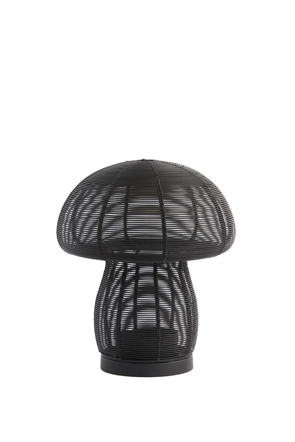 Tealight 20x24 cm MUSHROOM matt black