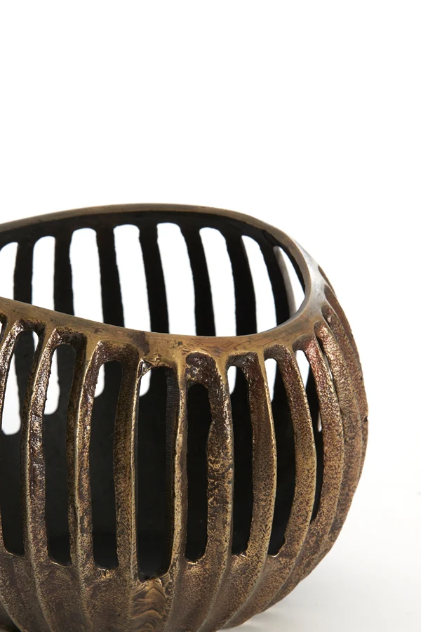 Tealight 19x15 cm CHALCO antique bronze+black