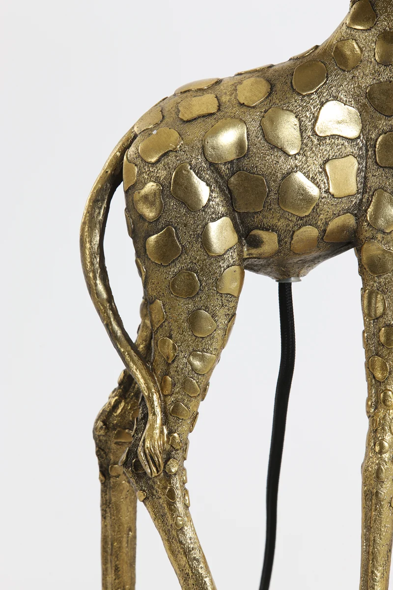 Table lamp 28x20x68 cm GIRAFFE antique bronze+velvet black
