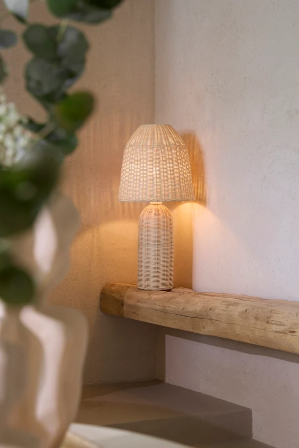 Table lamp 28,5x60 cm MANDOR rattan natural
