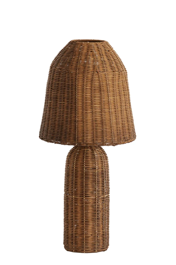 Table lamp 28,5x60 cm MANDOR rattan dark brown