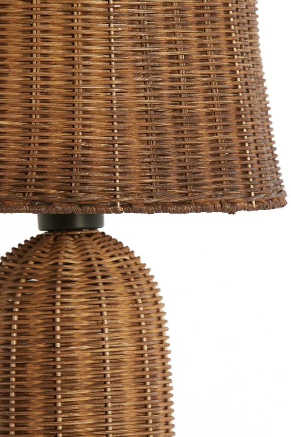 Table lamp 28,5x60 cm MANDOR rattan dark brown