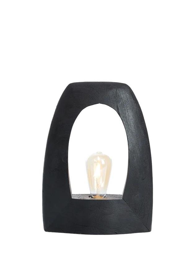 Table lamp 27x10x35 cm CARINI wood matt black