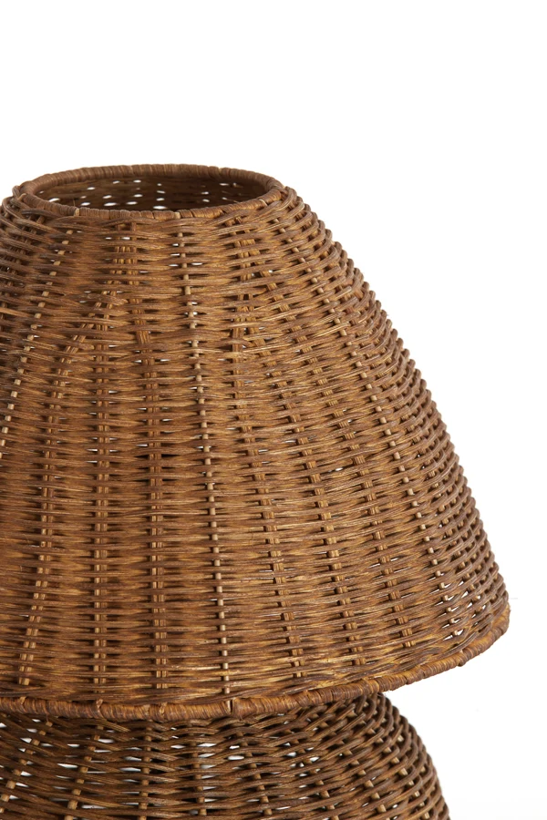 Table lamp 27,5x35 cm MAVON rattan dark brown