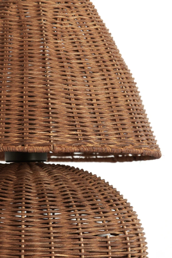 Table lamp 27,5x35 cm MAVON rattan dark brown