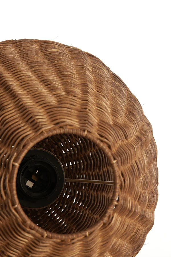 Table lamp 27,5x35 cm MAVON rattan dark brown