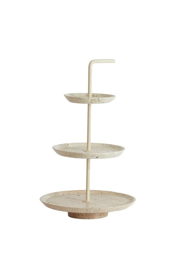 Stand 3 layers 24x39 cm CAGLIO travertine sand+cream