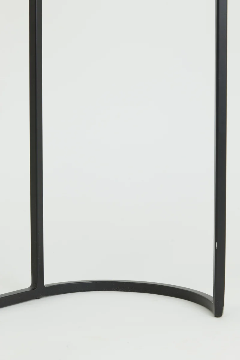Side table S/2 max 53x26x53 cm BOCOV antique lead-black