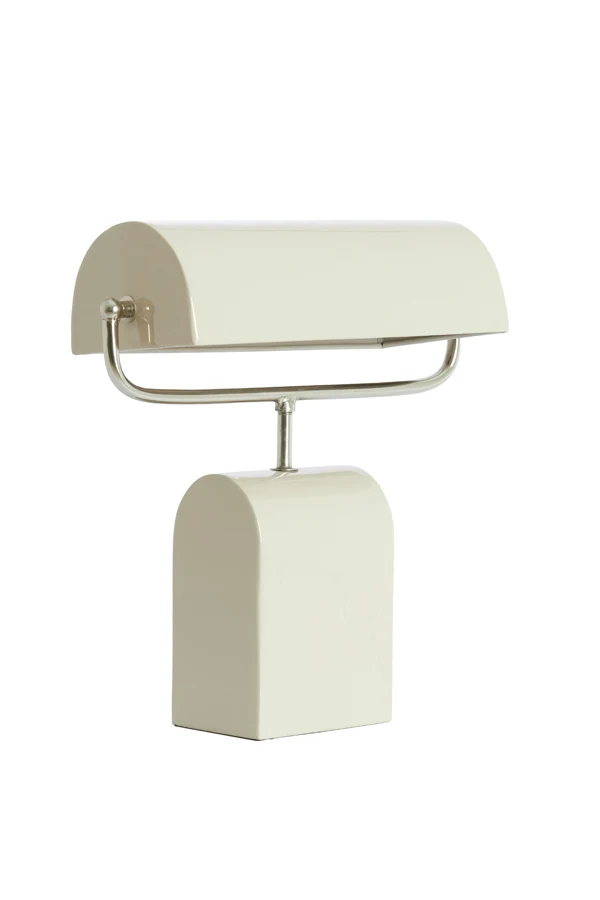 Table lamp 35x15,5x38 cm CARDONA cream+nickel satin