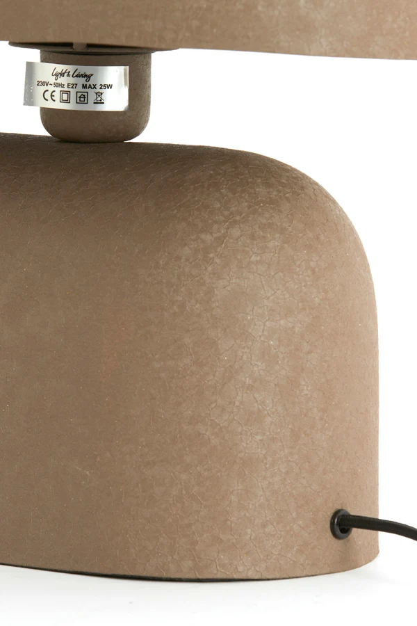 Table lamp 34x21x30 cm TODD matt dark brown