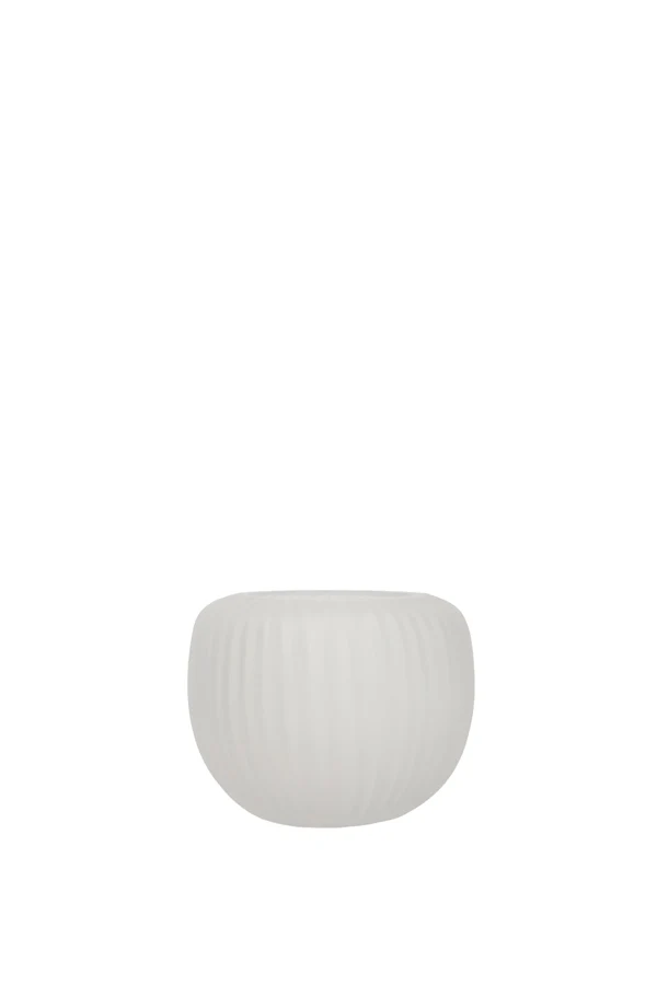 Tealight 11x9 cm OPALINE glass matt white