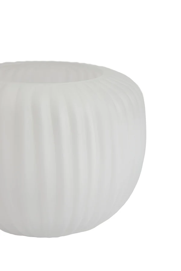 Tealight 11x9 cm OPALINE glass matt white