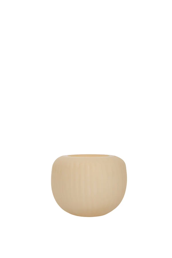 Tealight 11x9 cm OPALINE glass matt peach