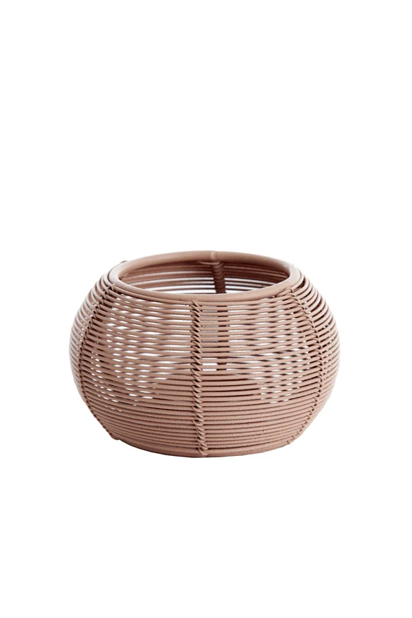 Tealight 11x7 cm BIANO matt light terra