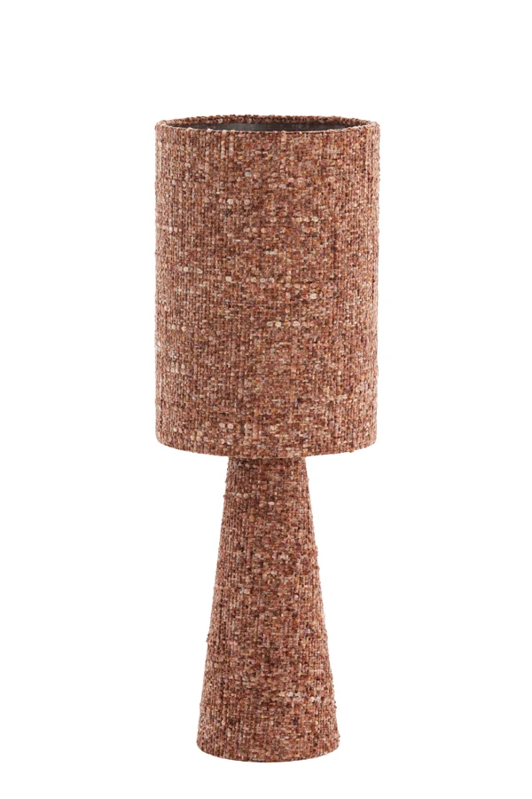 Table lamp 20x58 cm MICKY bouclÃ© burgundy