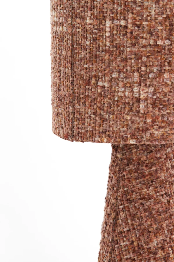 Table lamp 20x58 cm MICKY bouclÃ© burgundy