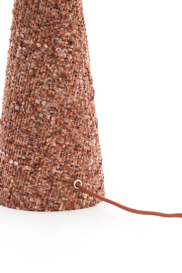 Table lamp 20x58 cm MICKY bouclÃ© burgundy