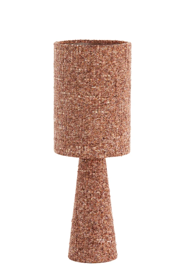 Table lamp 20x58 cm MICKY bouclÃ© burgundy