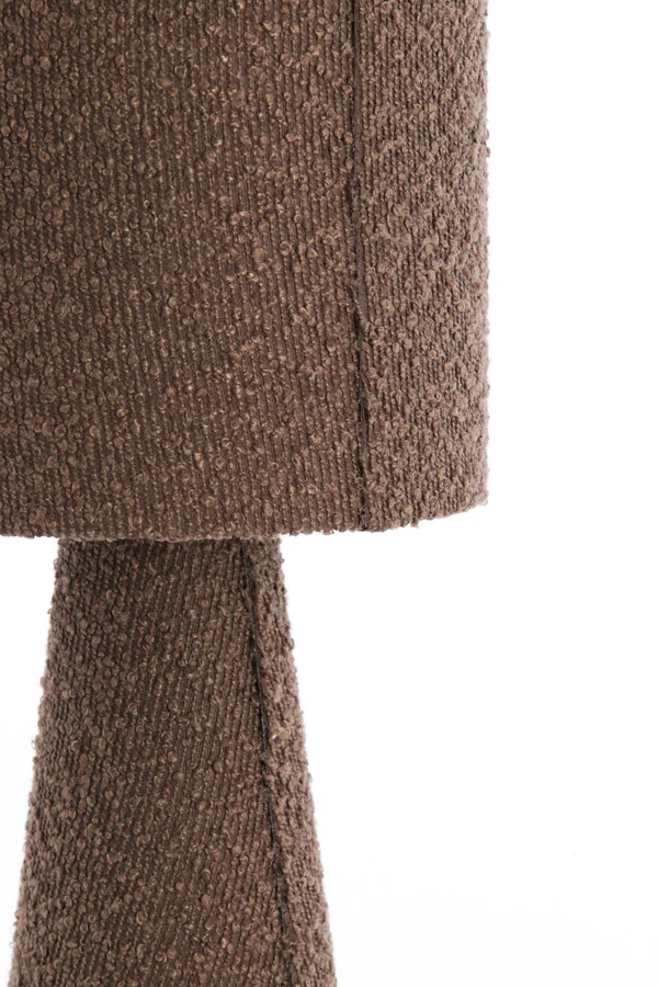 Table lamp 20x58 cm MICKY bouclé brown