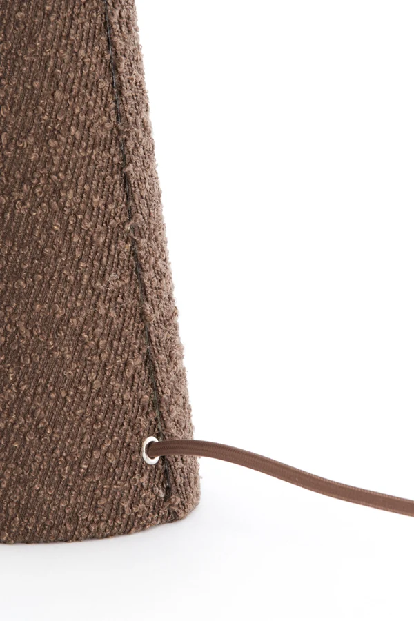 Table lamp 20x58 cm MICKY bouclé brown