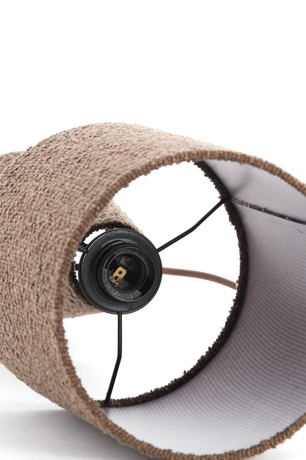 Table lamp 20x58 cm MICKY bouclé brown