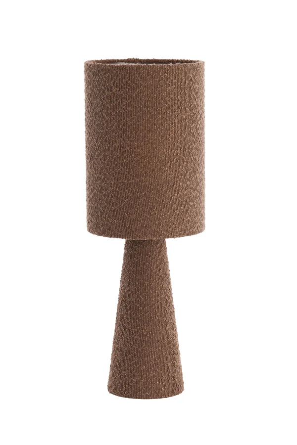 Table lamp 20x58 cm MICKY bouclé brown