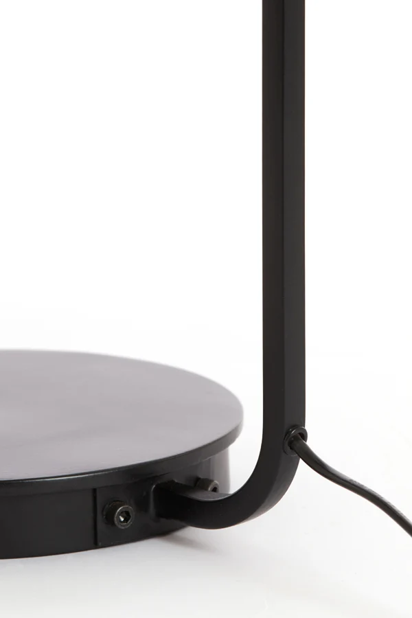 Table lamp 26x60 cm LYRA natural+matt black