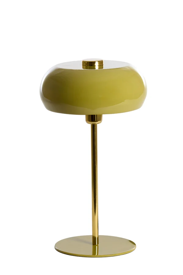 Table lamp 26x47 cm SURIN shiny olive green+gold