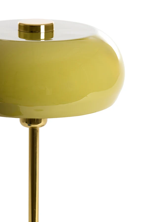 Table lamp 26x47 cm SURIN shiny olive green+gold