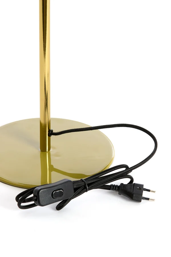 Table lamp 26x47 cm SURIN shiny olive green+gold