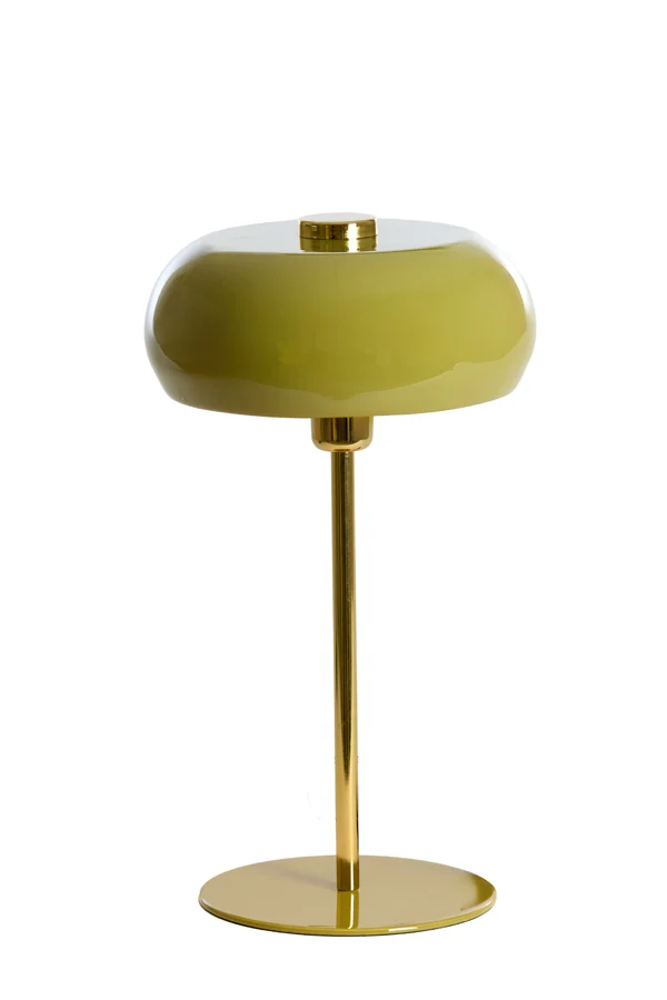 Table lamp 26x47 cm SURIN shiny olive green+gold