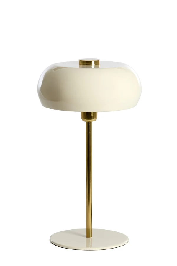 Table lamp 26x47 cm SURIN shiny cream+gold