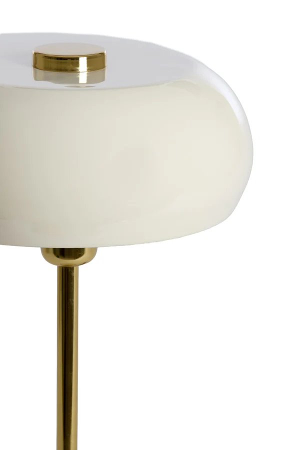 Table lamp 26x47 cm SURIN shiny cream+gold