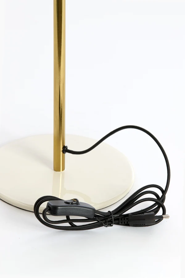 Table lamp 26x47 cm SURIN shiny cream+gold