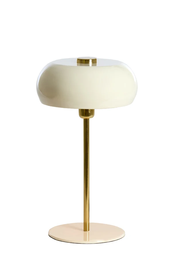 Table lamp 26x47 cm SURIN shiny cream+gold