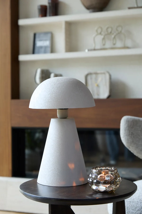 Table lamp 26x41 cm SURRINA matt light grey