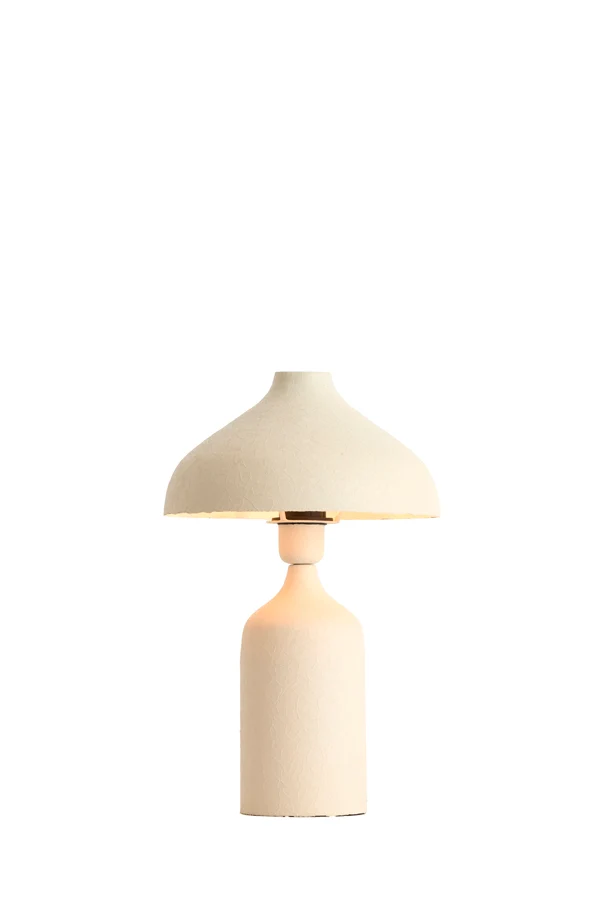 Table lamp 26x40 cm YEBRI matt cream