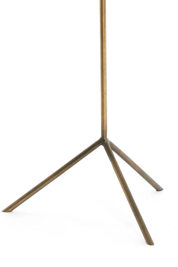 Side table S/2 max 37,5x37,5x54 cm GIA trav white+d brn-brnz