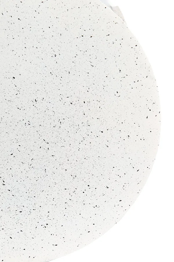 Side table S/2 50x40+52x46 cm SADAR white+lght gry spotted