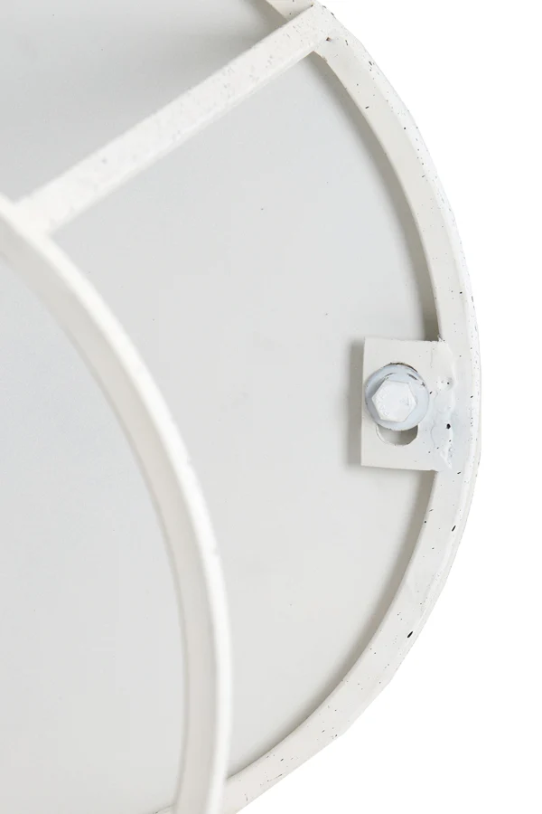 Side table S/2 50x40+52x46 cm SADAR white+lght gry spotted