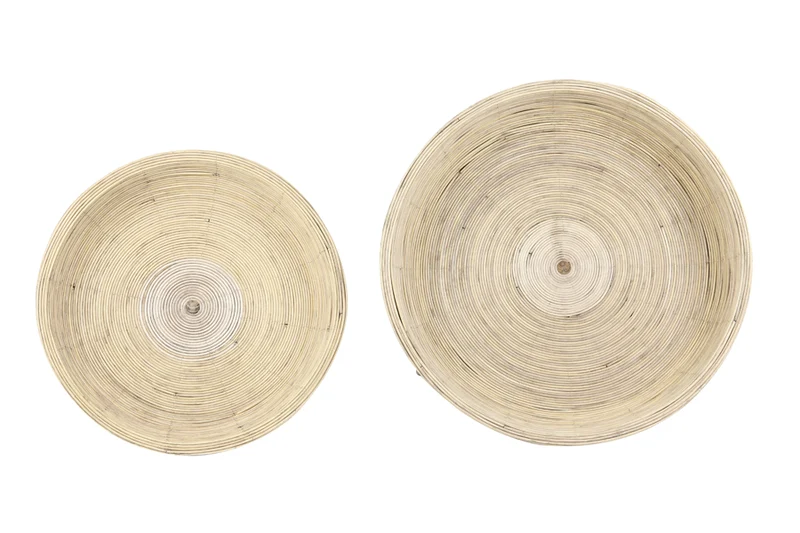 Side table S/2 46x38,5+56x48 cm COLON rattan natural