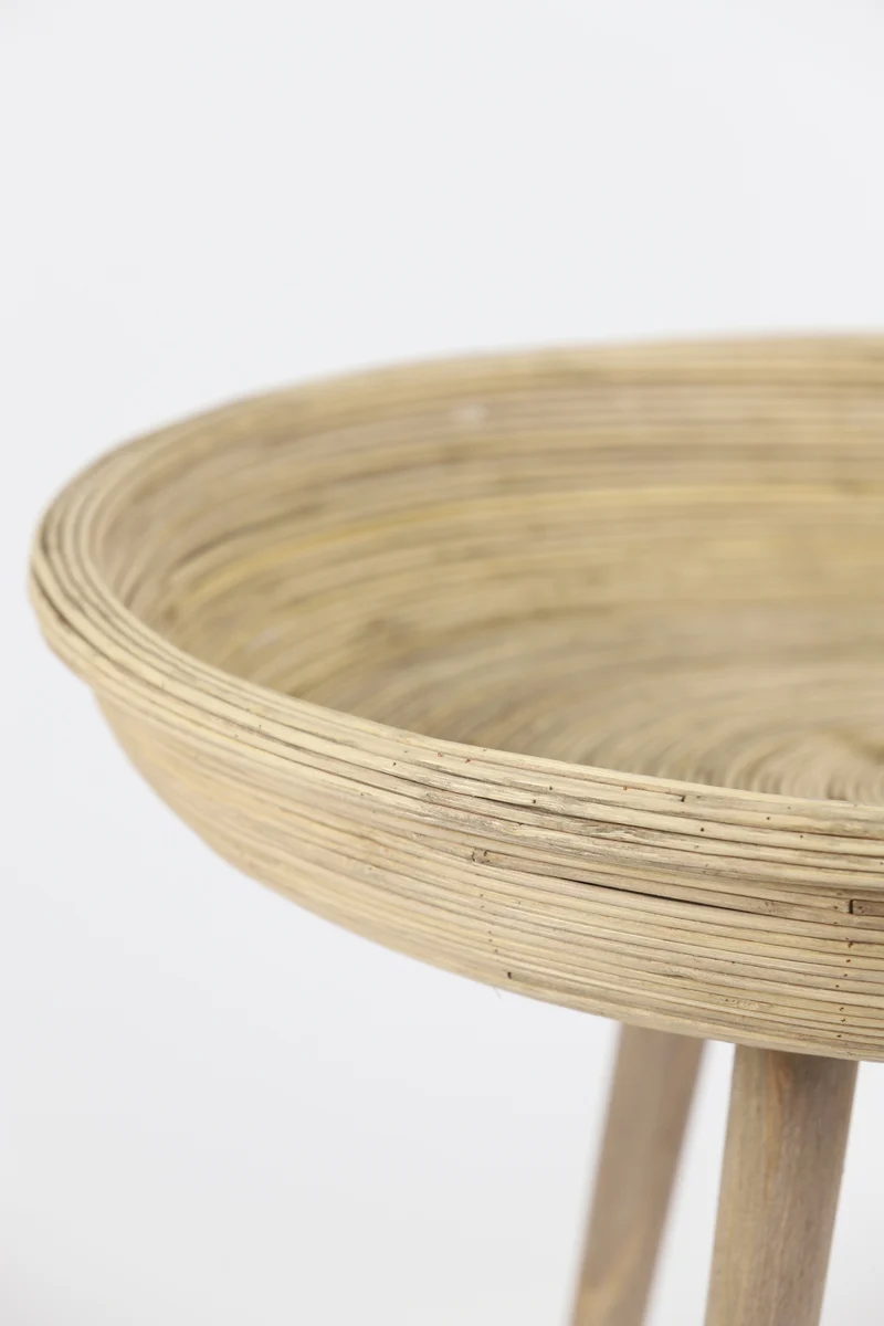 Side table S/2 46x38,5+56x48 cm COLON rattan natural