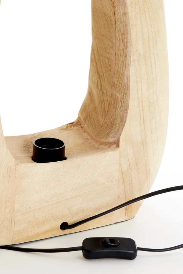 Table lamp 33x10x40 cm KELAFO wood matt natural