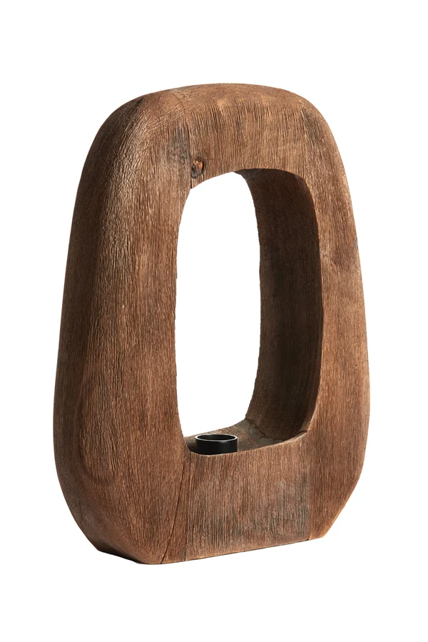 Table lamp 33x10x40 cm KELAFO wood chocolate brown